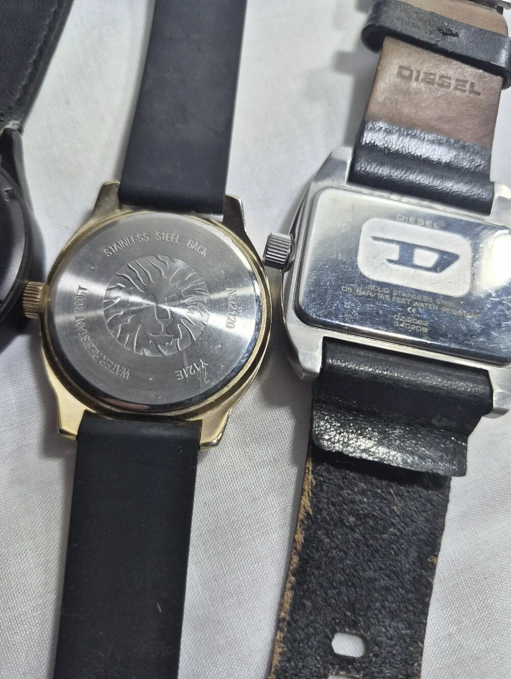 Vintage & Modern Men's & Women's Watch Lot - Diesel Seiko Anne Klein 6pc